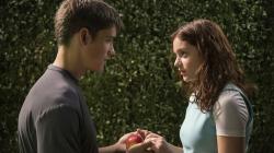 Brenton Thwaites and Odeya Rush in The Giver.