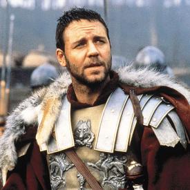 Russell Crowe in Gladiator.