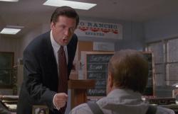 Alec Baldwin telling Jack Lemmon the ABCs of selling in Glengarry Glen Ross