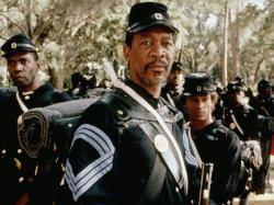 Morgan Freeman in Glory. Morgan Freeman in Glory.