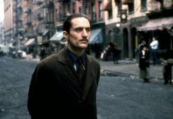 Robert De Niro as the young Vito Corleone. Robert De Niro as the young Vito Corleone.