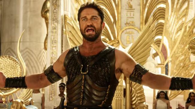 Gerard Butler as Set in The Gods of Egypt. Gerard Butler as Set in The Gods of Egypt.
