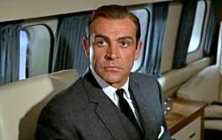 Sean Connery in Goldfinger.