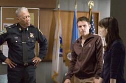 Morgan Freeman, Casey Affleck and Michelle Monaghan in Gone Baby Gone.