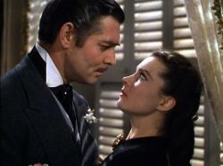 Clark Gable and Vivian Leigh in Gone with the Wind.