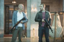Bruce Willis and Jai Courtney in A Good Day to Die Hard