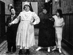 Buster Keaton and Fatty Arbuckle in Goodnight, Nurse!