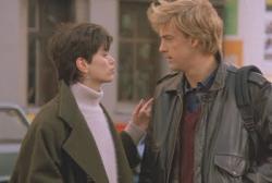 Linda Fiorentino and Anthony Edwards in Gotcha. Linda Fiorentino and Anthony Edwards in Gotcha.