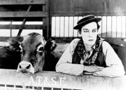 Buster Keaton and Brown Eyes.