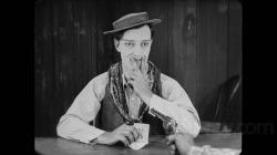 Buster Keaton imitates Lillian Gish in Go West.