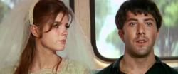 Katharine Ross and Dustin Hoffman in The Graduate