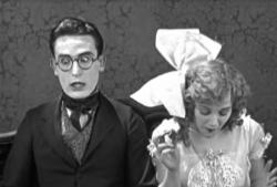 Harold Lloyd and Mildred Davis in Grandma's Boy. Harold Lloyd and Mildred Davis in Grandma's Boy.