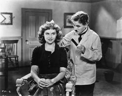 Paulete Goddard and Charles Chaplin in The Great Dictator