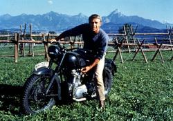 Steve McQueen in The Great Escape.