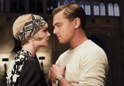 Carey Mulligan and Leonardo DiCaprio in The Great Gatsby. Carey Mulligan and Leonardo DiCaprio in The Great Gatsby.