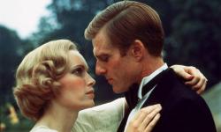 Mia Farrow and Robert Redford in The Great Gatsby. Mia Farrow and Robert Redford in The Great Gatsby.
