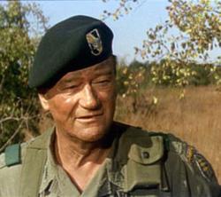 John Wayne in The Green Berets. John Wayne in The Green Berets.