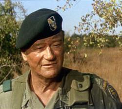 John Wayne in The Green Berets.