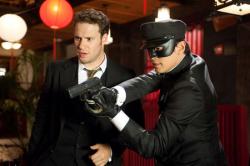 Seth Rogen and Jay Chou in The Green Hornet.