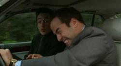 John Cusack and Jeremy Piven in Gross Pointe Blank. John Cusack and Jeremy Piven in Gross Pointe Blank.