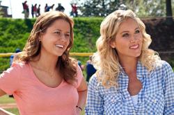 Jenna Fischer and Christina Applegate in Hall Pass. Jenna Fischer and Christina Applegate in Hall Pass.