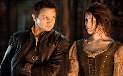 Jeremy Renner and Gemma Atherton as Hansel and Gretel. Jeremy Renner and Gemma Atherton as Hansel and Gretel.