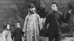 A surviving still of the missing final scene in Hard Luck. A surviving still of the missing final scene in Hard Luck.