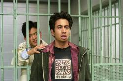 John Cho and Kal Penn in Harold and Kumar Go to White Castle. John Cho and Kal Penn in Harold and Kumar Go to White Castle.