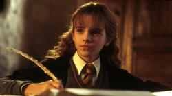 Emma Watson in Harry Potter and the Chamber of Secrets.