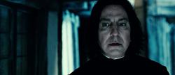 Alan Rickman as Professor Severus Snape, the bravest man Harry Potter ever knew.
