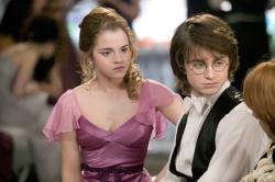 Emma Watson and Daniel Radcliffe in Harry Potter and the Goblet of Fire.