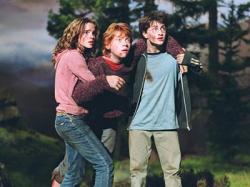 Emma Watson, Rupert Grint and Daniel Radcliffe in Harry Potter and the Prisoner of Azkaban.