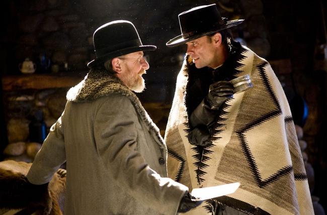 Tim Roth and Walter Goggins in The Hateful Eight