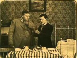 Roscoe (Fatty) Arbuckle and Buster Keaton in The Hayseed. Roscoe (Fatty) Arbuckle and Buster Keaton in The Hayseed.
