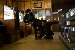 Gina Carano kicks Channing Tatum's butt in Haywire.