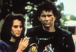 Winona Ryder and Christian Slater in Heathers. Winona Ryder and Christian Slater in Heathers.
