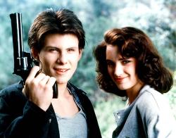 Christian Slater and Winona Rider in Heathers