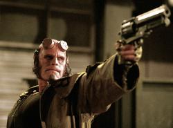 Ron Perlman as Hellboy.