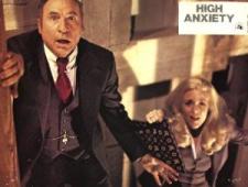 Mel Brooks and Madeline Kahn spoof a scene from Vertigo. Mel Brooks and Madeline Kahn spoof a scene from Vertigo.