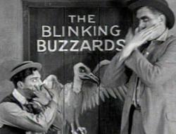 Buster Keaton learning the high sign from Joe Roberts. Buster Keaton learning the high sign from Joe Roberts.