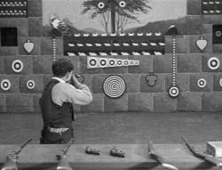 Our Hero takes aim in The High Sign. Our Hero takes aim in The High Sign.