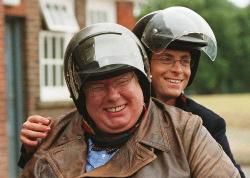 Richard Griffiths and Stephen Campbell Moore in The History Boys.