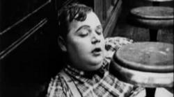 Fatty Arbuckle sleeps on the job in His Wedding Night.