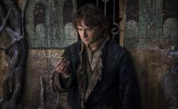Martin Freeman as Bilbo Baggins in The Hobbit: The Battle of the Five Armies. Martin Freeman as Bilbo Baggins in The Hobbit: The Battle of the Five Armies.