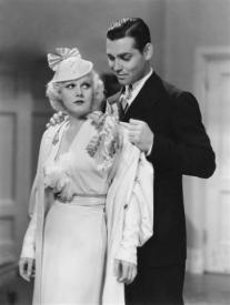 Jean Harlow and Clark Gable in Hold Your Man. Jean Harlow and Clark Gable in Hold Your Man.