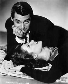 Cary Grant and Katharine Hepburn.