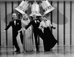 Bing Crosby, Marjorie Reynolds, Fred Astaire and Virgina Dale in Holiday Inn