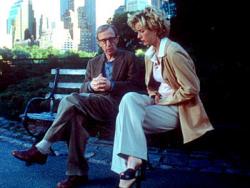 Woody Allen and Tea Leoni in Hollywood Ending.