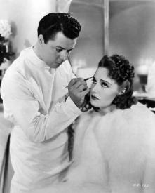 Rosemary Lane being made up to look like her sister Lola in Hollywood Hotel Rosemary Lane being made up to look like her sister Lola in Hollywood Hotel