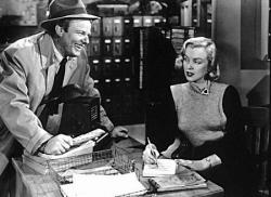 Alan Hale Jr. and Marilyn Monroe in Home Town Story.